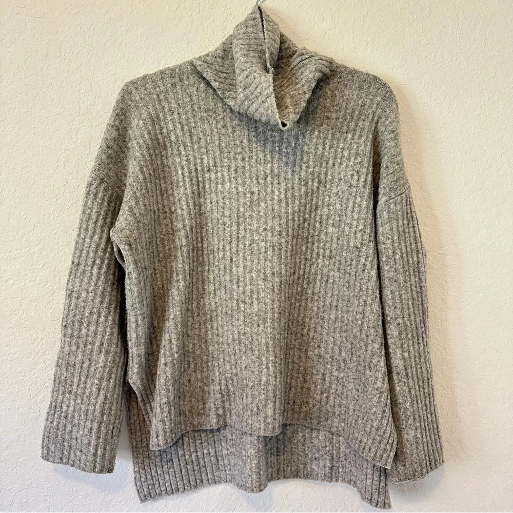 H&M Gray Cowl Neck Sweater